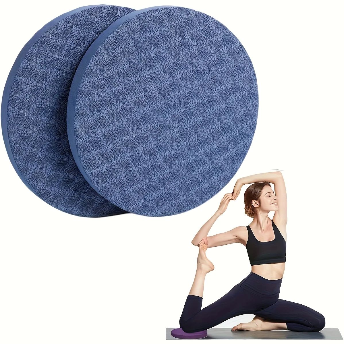 Pilates Yoga For Beginners - Set di 2 Cuscinetti per Yoga,
