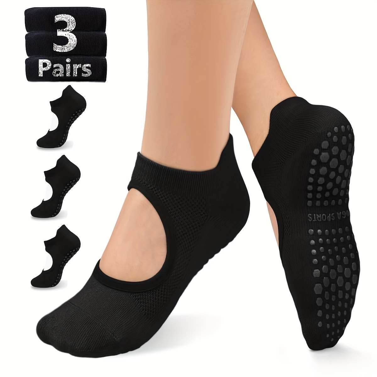 Pilates Yoga Barre - Calzini da donna antiscivolo per Yoga