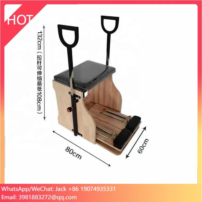 Pilates Yoga Chair - Sport body fit yoga esercizio rovere