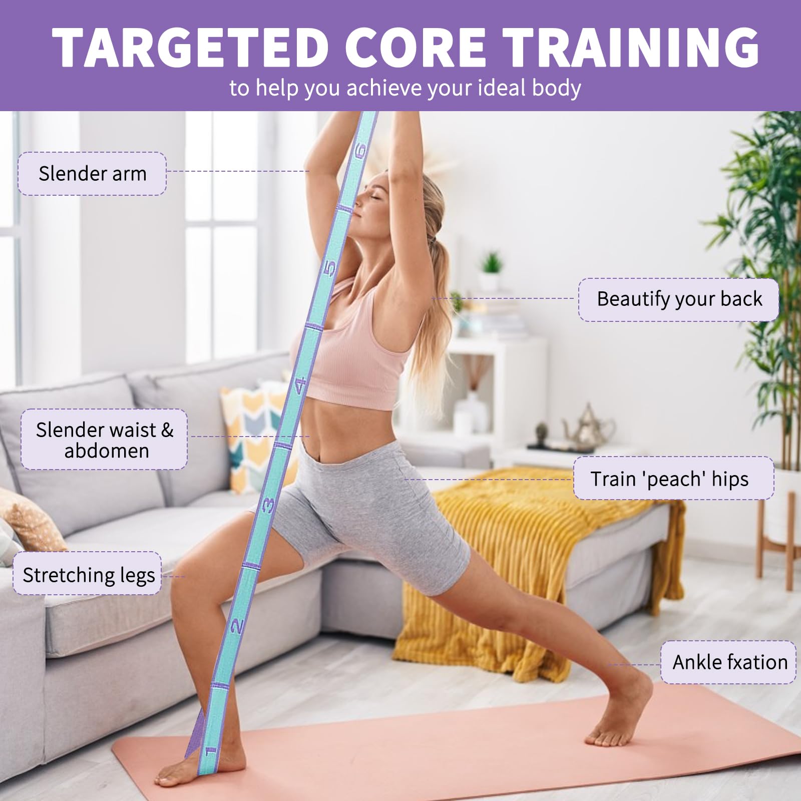 Fascia Elastica Dimagrante per - Pilates Yoga For Beginners recensione e prezzo