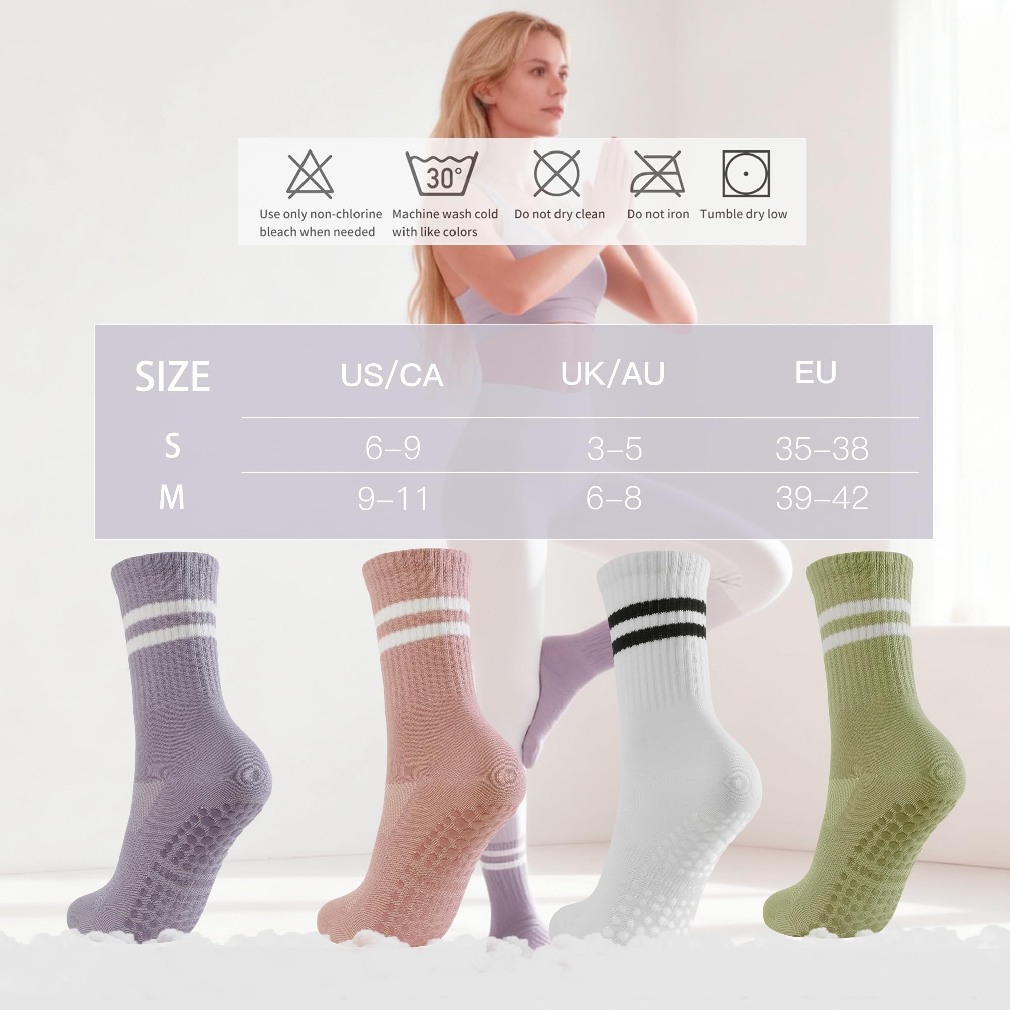 4 Paia di Calzini da Pilates B - Pilates Yoga Barre recensione e prezzo