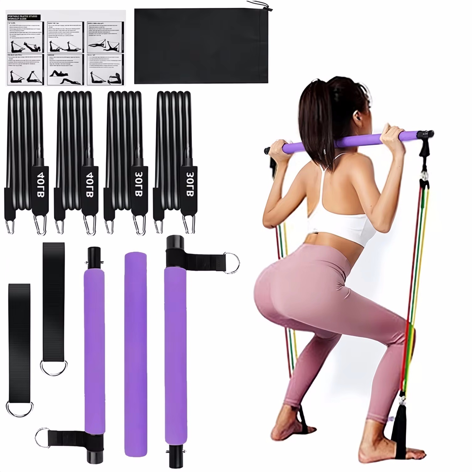 Barra portatile per yoga, pila - Pilates Yoga Tone recensione e prezzo